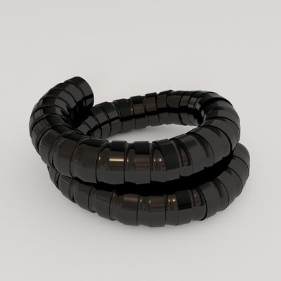 tuyau noir d'extraction de vapeur de soudure d'accessoires d'extracteur de vapeur de 75mm