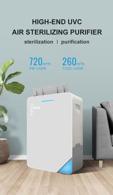 Épurateur UV d'air du ménage 100M2 100W avec le filtre actif de carbone
