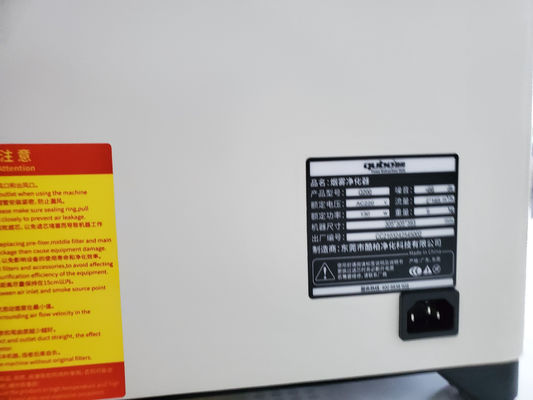 Extracteur léger de vapeur d'inscription de laser portatif avec le bras de 2 aspirations