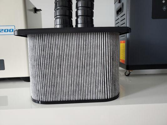 Extracteur léger de vapeur d'inscription de laser portatif avec le bras de 2 aspirations