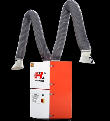 Micro-ordinateur Chip Control Welding Fume Extractor avec deux tubes d'aspiration